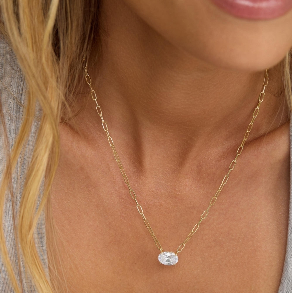 Melinda Maria Baby Hello Gorgeous Samantha Chain Necklace - Gold New ✨️ FIRM
